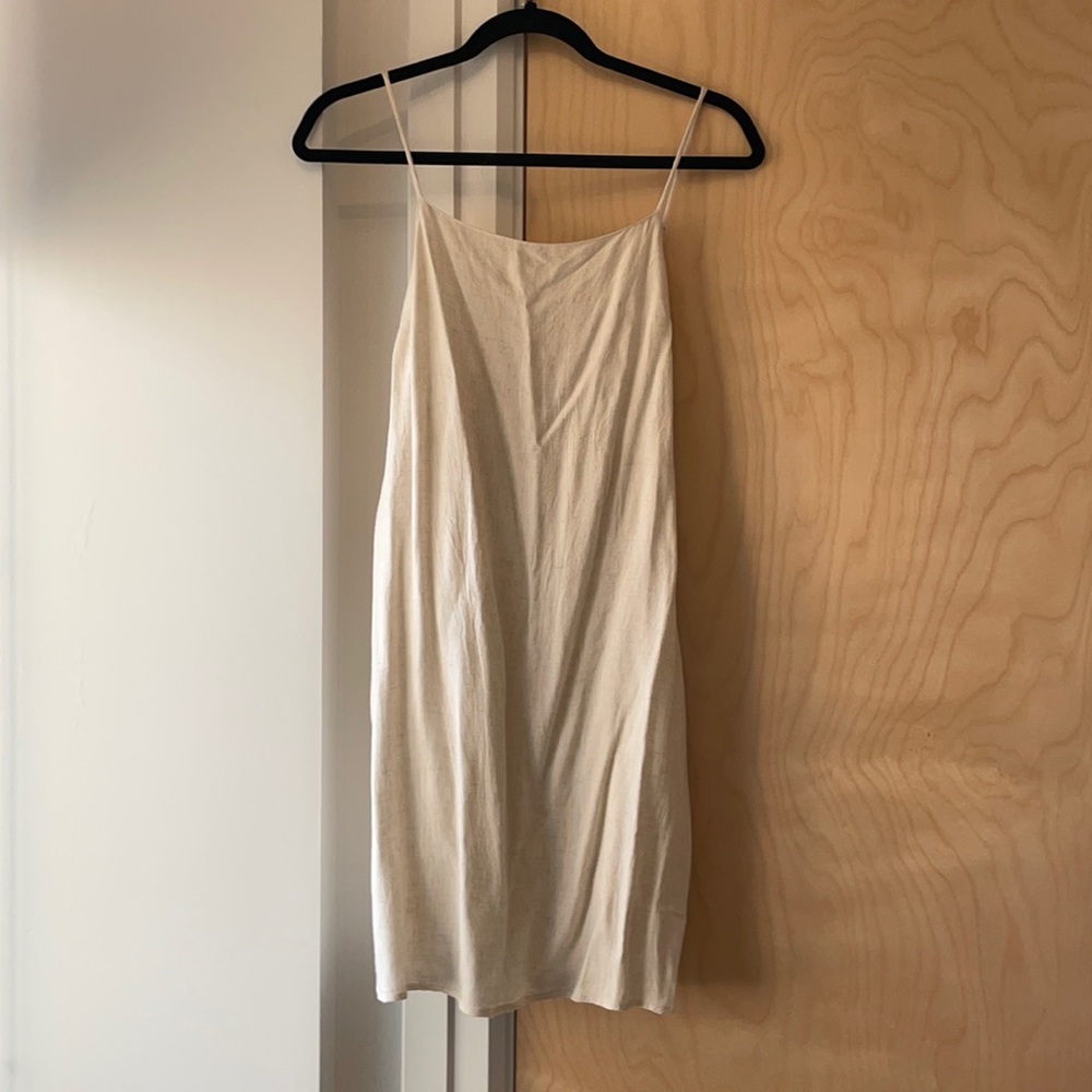 AE Tie Back Slip Dress in Natural